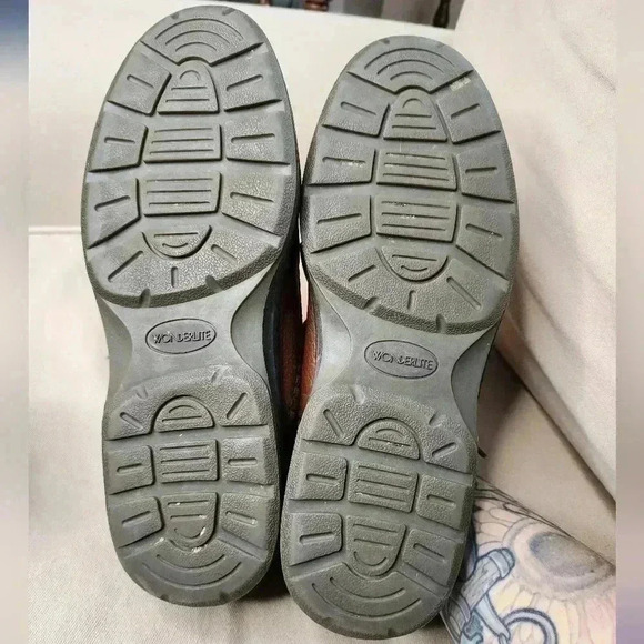 WONDERLITE Men's Shoes Size 13M Comfort Oxfords Brown Leather Round Toe - Picture 6 of 7